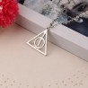 HARY POTTER collier pendentif Les Reliques de la Mort argenté