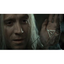 HARY POTTER collier pendentif Les Reliques de la Mort argenté