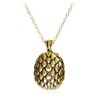 Collier doré avec pendentif oeuf de dragon à écailles