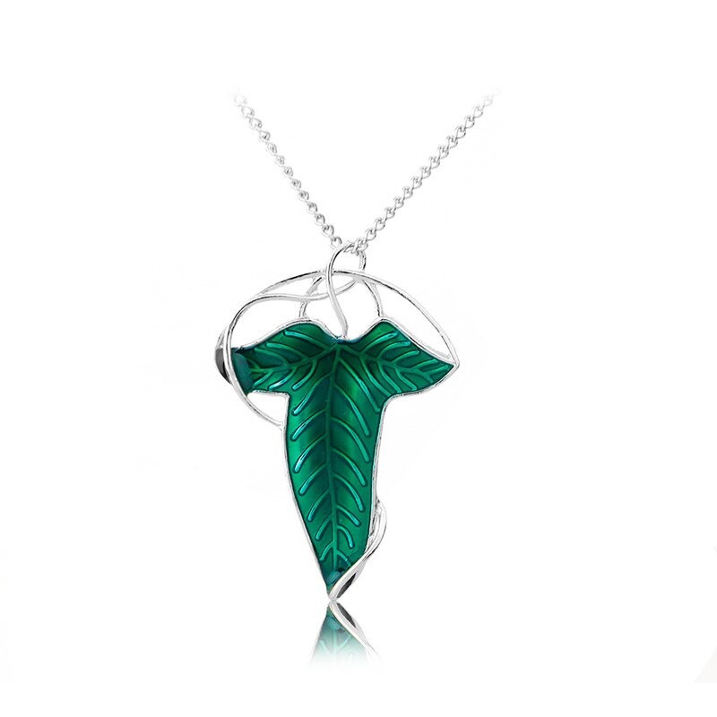 SEIGNEUR DES ANNEAUX Collier feuille de la lorien